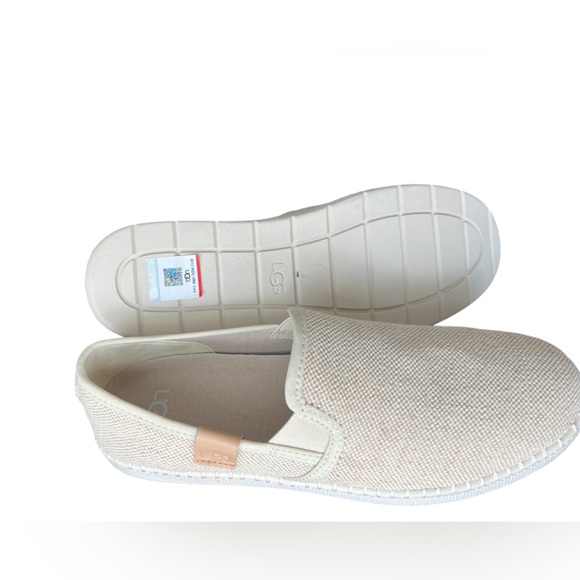 UGG Cream Slip-On Shoes with White Soles - Picture 3 of 4